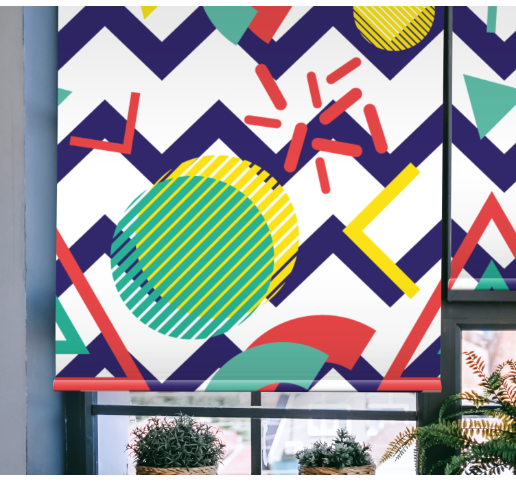 Fenster Rollo Modern abstrakte lustige figuren - TenStickers