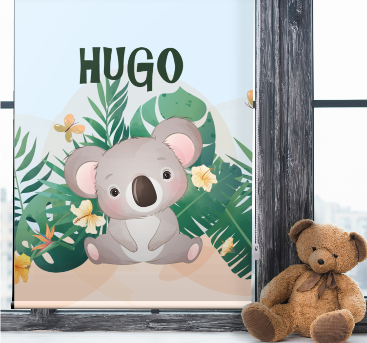 Rollo Fenster Tiere kuschelige koala-illustration - TenStickers