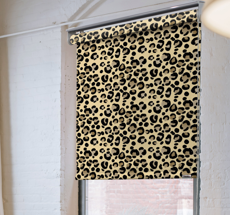 Rollo Fenster Tiermuster leopardenmuster - TenStickers