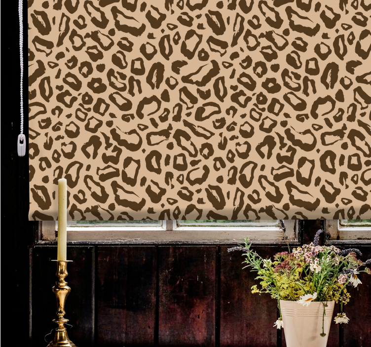 Rollo Fenster Tiermuster leopardenmuster-design - TenStickers