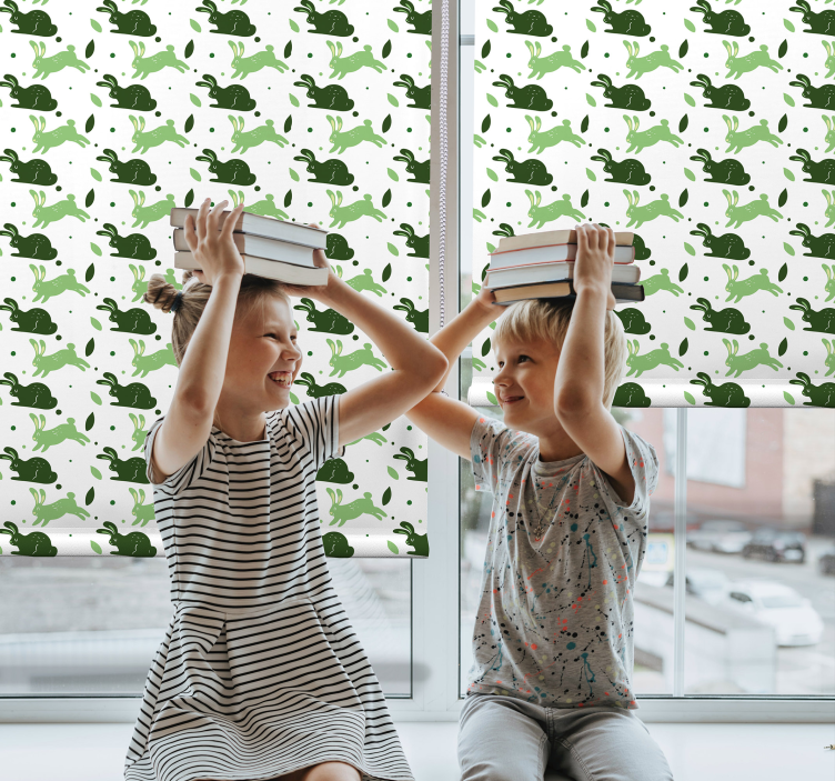Rollo Fenster Tiermuster verspieltes dinosauriermuster - TenStickers