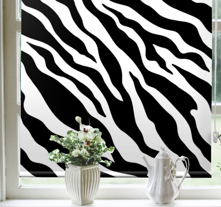 Rollo Fenster Tiermuster zebrastreifen-motiv - TenStickers