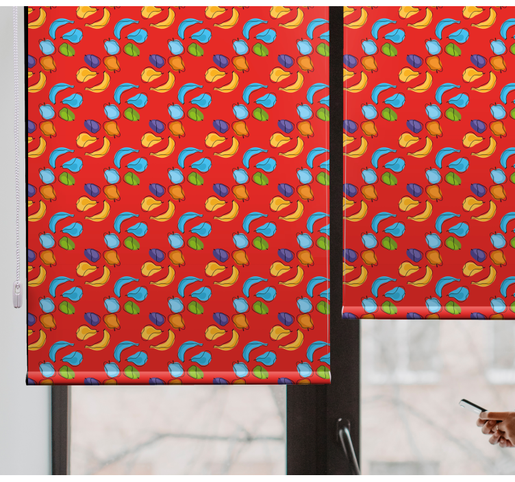 Rollo Fenster Obst lebendige fruchtkomposition - TenStickers