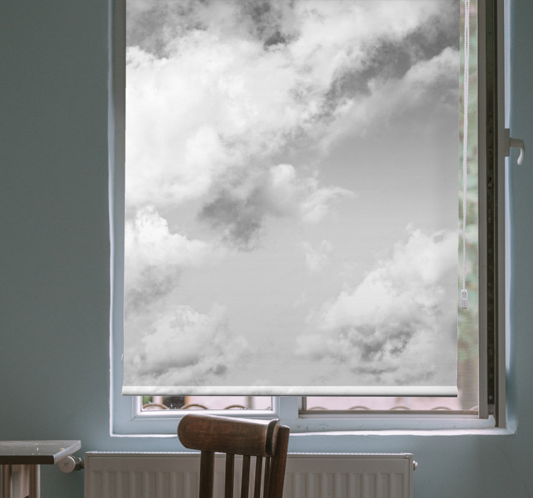 Rollo Fenster Wolken bewölkter himmel - TenStickers