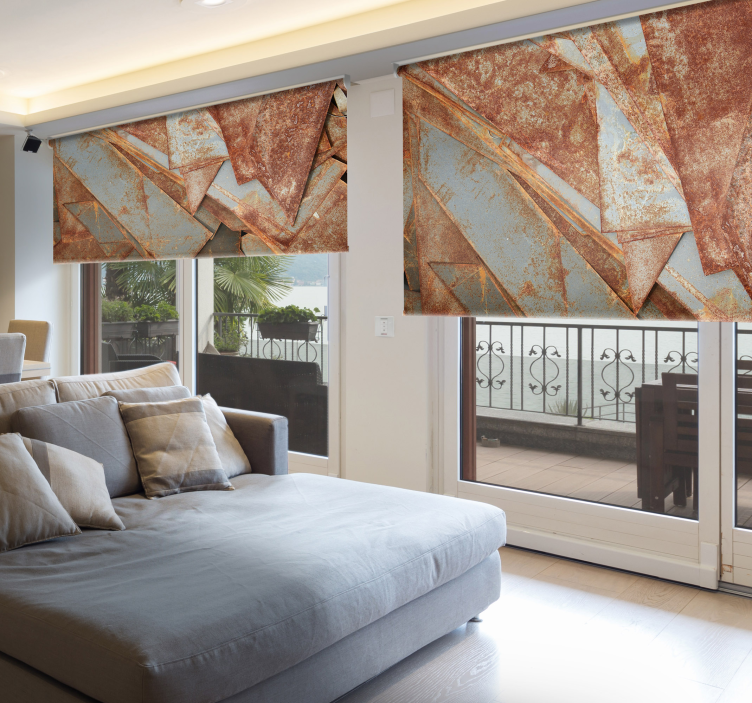 rollo mit Textur und Muster rostiges Eisen - TenStickers