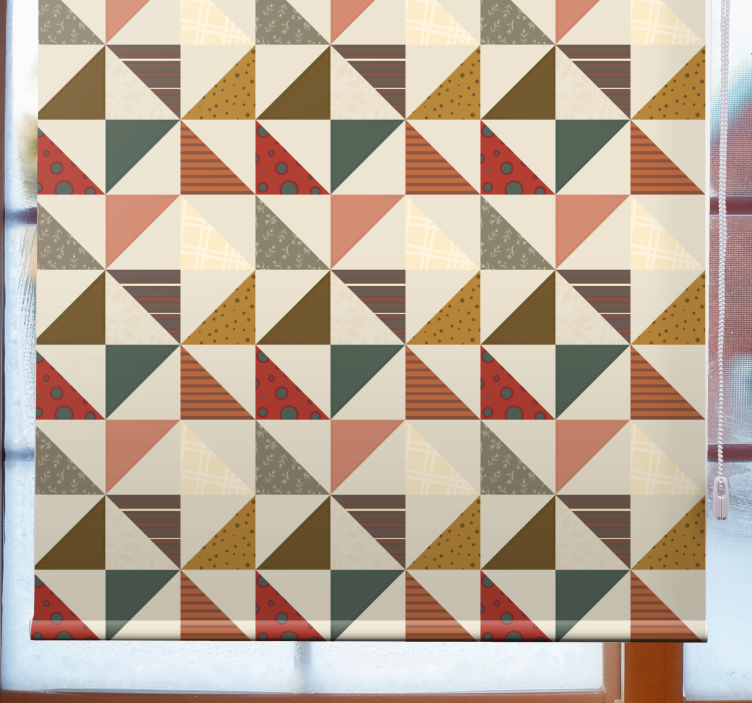 Weitere Vintage Rollo Küche Patchwork geometrisch - TenStickers