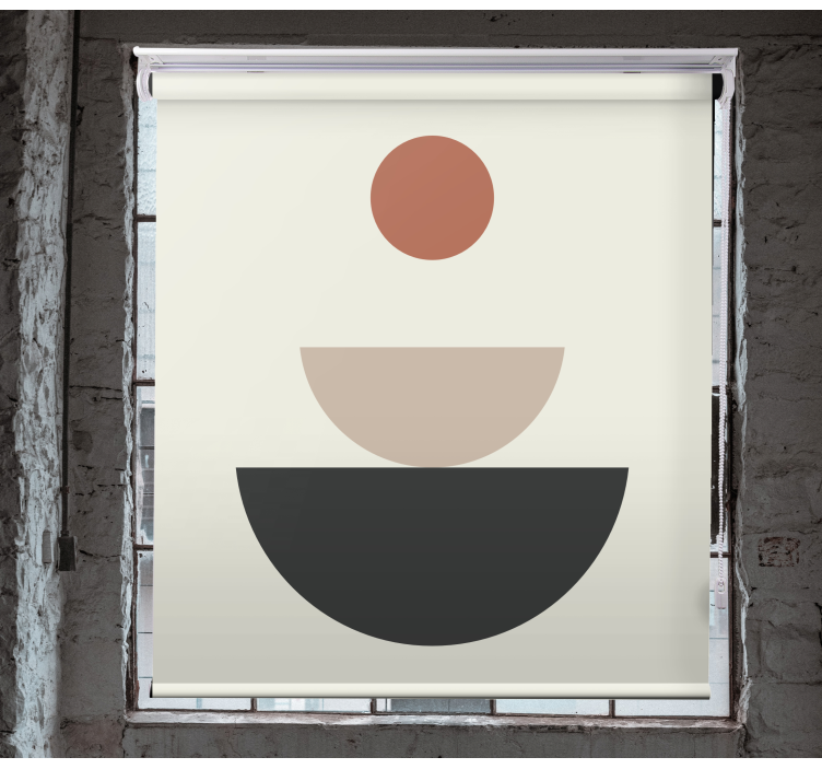 Originelle rollo mit abstrakter Brunnen - TenStickers