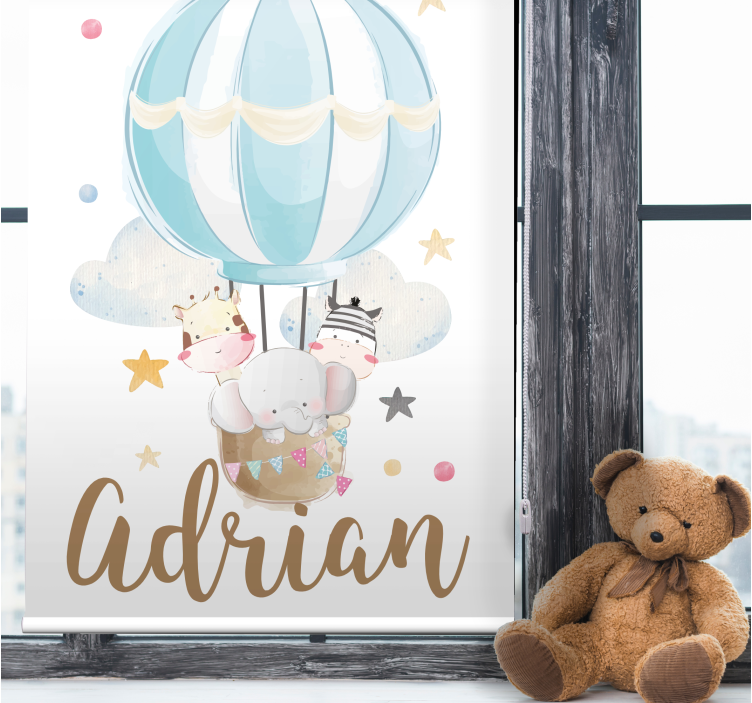 Rollo Fenster Kinderzimmer Heißluftballon - TenStickers