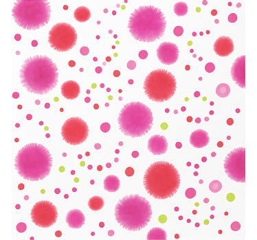 Rollo Fenster Jugendzimmer rosa pop-muster - TenStickers