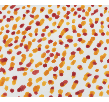 Rollo Fenster Jugendzimmer orange und rote punkte - TenStickers