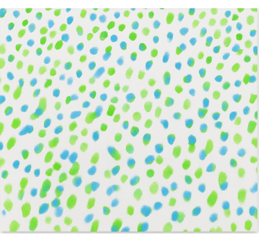 Rollo Fenster Jugendzimmer blaue und grüne punkte - TenStickers