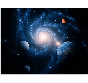 Rollo Fenster Jugendzimmer galaxie raum planet - TenStickers