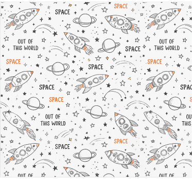 Rollo Fenster Jugendzimmer gezeichnetes raummuster - TenStickers