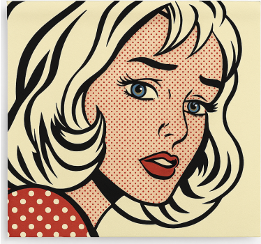 Rollo fenster jugendzimmer pop art mädchen - TenStickers