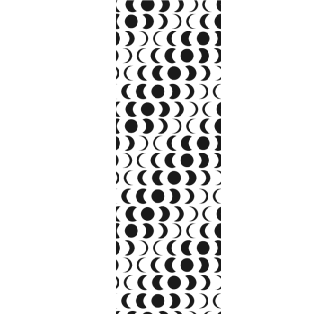 Rollo fenster jugendzimmer mit minimalistischem mondmuster - TenStickers