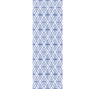 Rollo fenster jugendzimmer mit blauem linienmuster - TenStickers