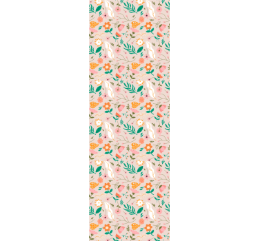 Rollo fenster jugendzimmer zartes blumenmuster pastell - TenStickers