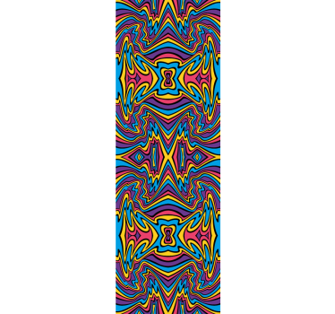 Rollo fenster jugendzimmer lebendige farben coole linien - TenStickers