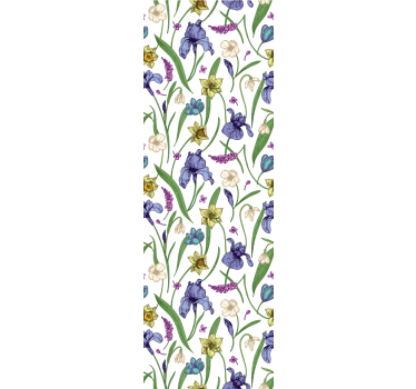 Rollo fenster jugendzimmer mit floralem design - TenStickers