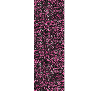 Rollo fenster jugendzimmer in pink und schwarz graffiti - TenStickers