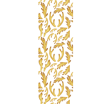 Rollo fenster jugendzimmer mit goldenen boho-rentieren - TenStickers