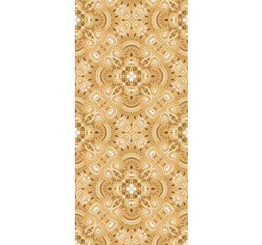 Rollo fenster jugendzimmer vintage beiges ornamentmuster - TenStickers