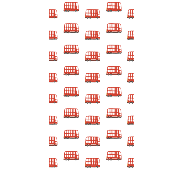 Rollo fenster jugendzimmer im london bus muster - TenStickers