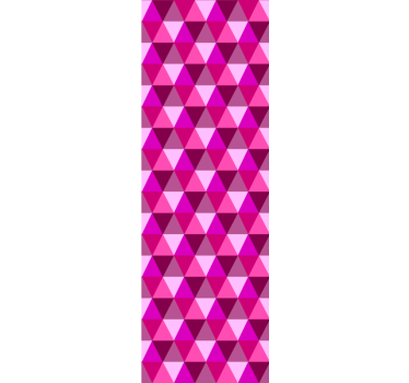 Rollo fenster jugendzimmer fuchsia geometrisch - TenStickers