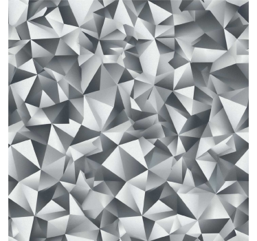 Rollo fenster grau mit grauen diamanten - TenStickers