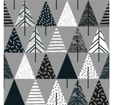 Rollo wohnzimmer mit minimalistischen bäumen im nordic stil - TenStickers
