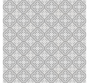 Rollo fenster grau portugiesische fliesen grau - TenStickers