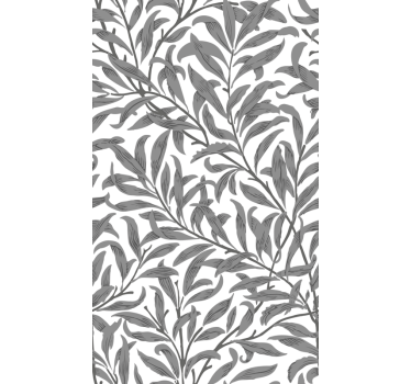 Blumen Rollo Fenster graues botanisches motiv - TenStickers