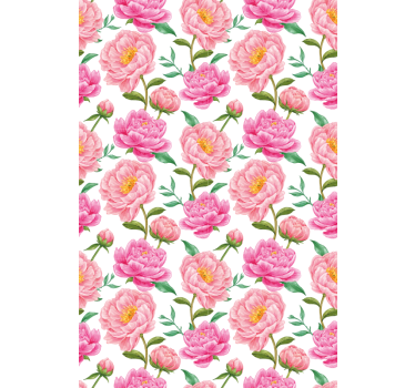 Blumen Rollo klassisches rosa - TenStickers