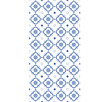 Rollo für Küche einfache blaue Fliesen - TenStickers