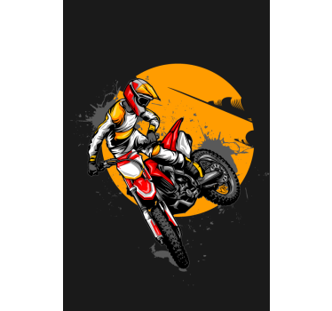 Motorrad Spaß Sport Rollo - TenStickers