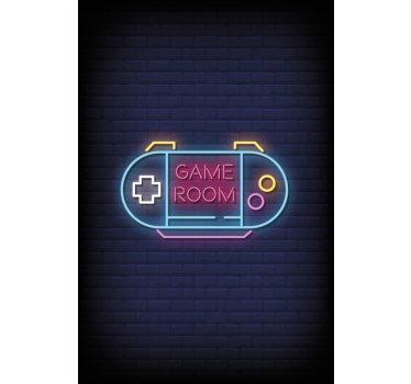 Geeks Rollos Spielzimmer mit neonlicht - TenStickers