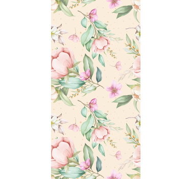 Blumen rollo für Balkon Originales blumenmuster - TenStickers