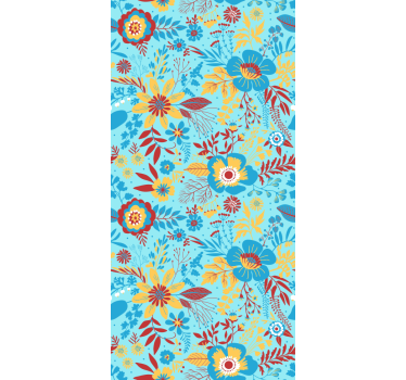 Rollo Fenster Blumen botanische musteranzeige - TenStickers