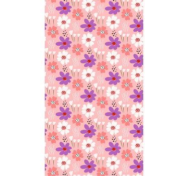 Rollo fenster blumen blumenmuster freude - TenStickers
