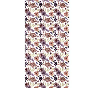 Rollo Fenster Blumen rosen- und blumenmuster - TenStickers