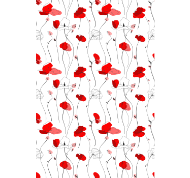 Rollo Fenster Blumen elegante blumenblüte - TenStickers