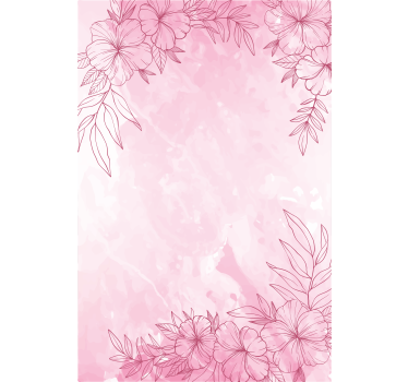 Rollo Fenster Blumen rosa blüte - TenStickers