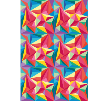 Originelles Rollo geometrisch bunt für Jugendzimmer - TenStickers