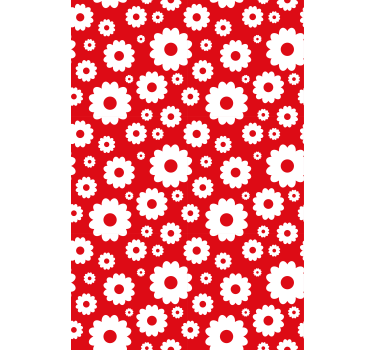 Rollo Fenster Blumen entzückendes botanisches motiv - TenStickers