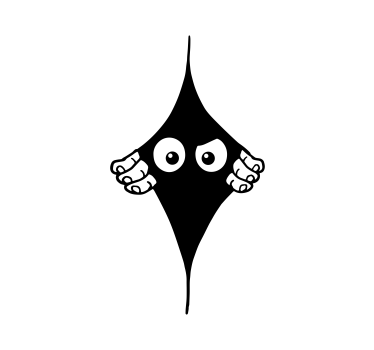 Rollo originell Lustige einfarbige spähende augen - TenStickers