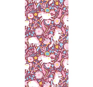 Rollo Kind Schönes einhorn-tiermuster-design - TenStickers