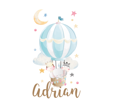 Rollo Fenster Kinderzimmer Heißluftballon - TenStickers