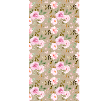 Blumen Rollo rosa blumenmuster - TenStickers