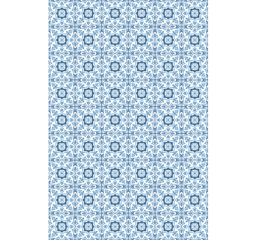 Rollo Fenster Badezimmer komplexe blaue fliesen - TenStickers