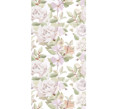 Blumen Rollo anmutige botanische komposition - TenStickers